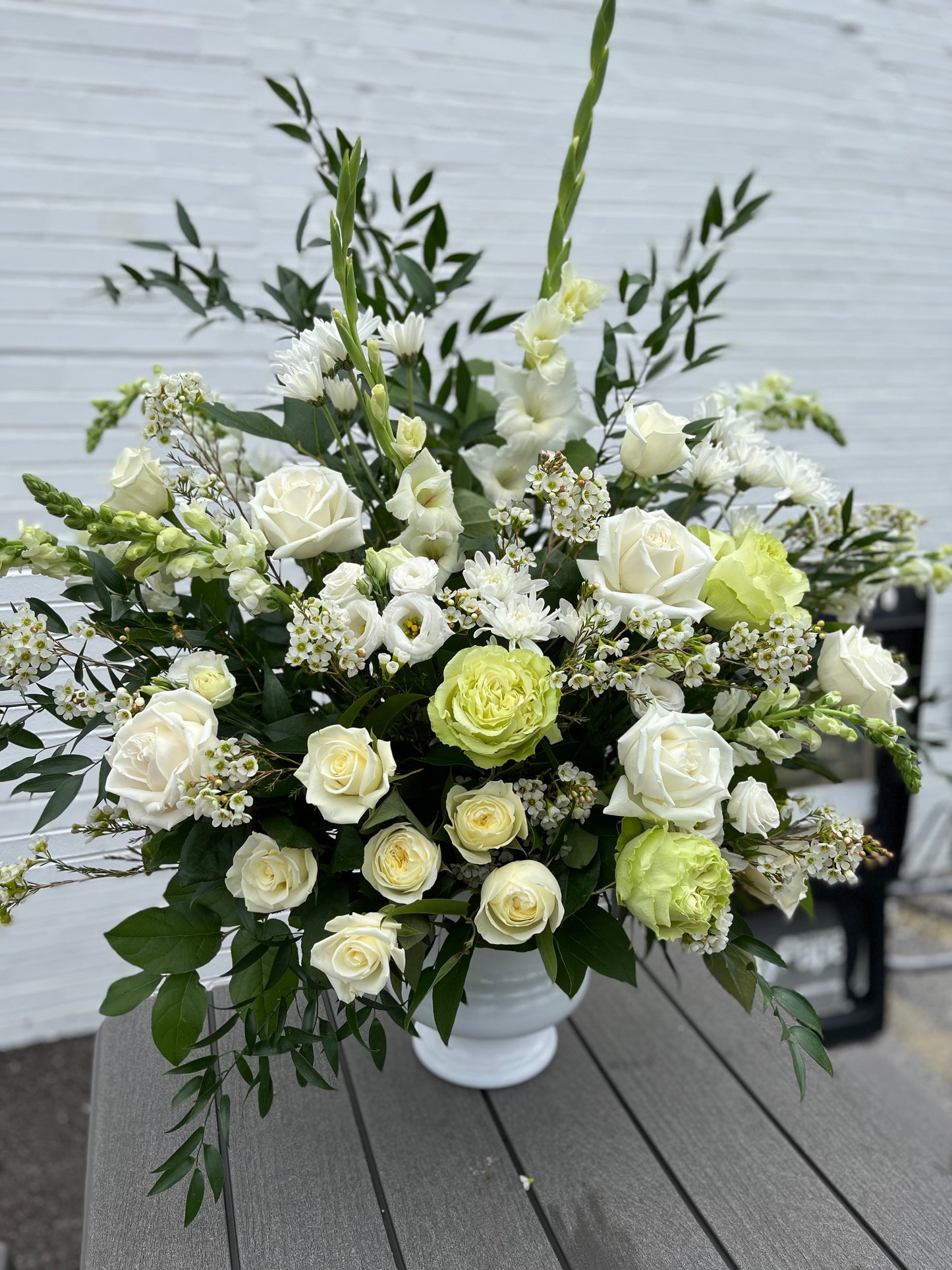 Modern Garden-Style Funeral Arrangement - Extra Large