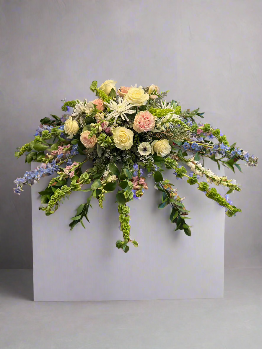 Modern Garden-Style Casket Spray