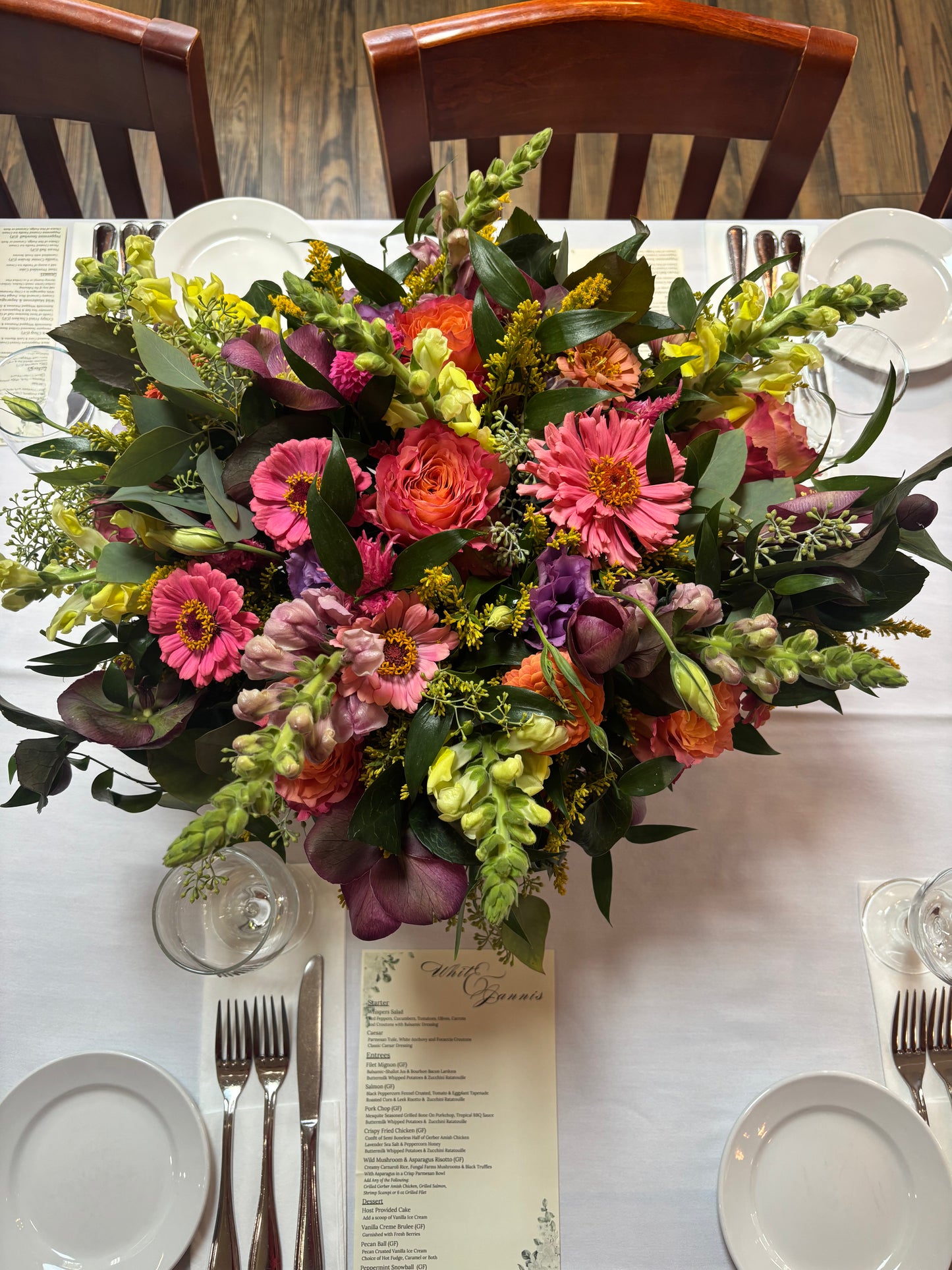 Large Mounded, Elongated Thanksgiving Centerpiece