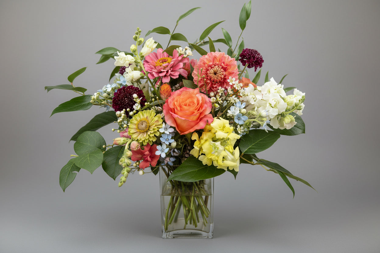 Garden Style Vase Arrangement - MEDIUM