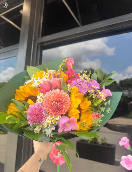 ALL LOCAL Hand Wrapped Garden-Style Bouquet
