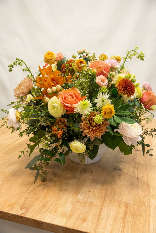 Large Mounded, Elongated Thanksgiving Centerpiece