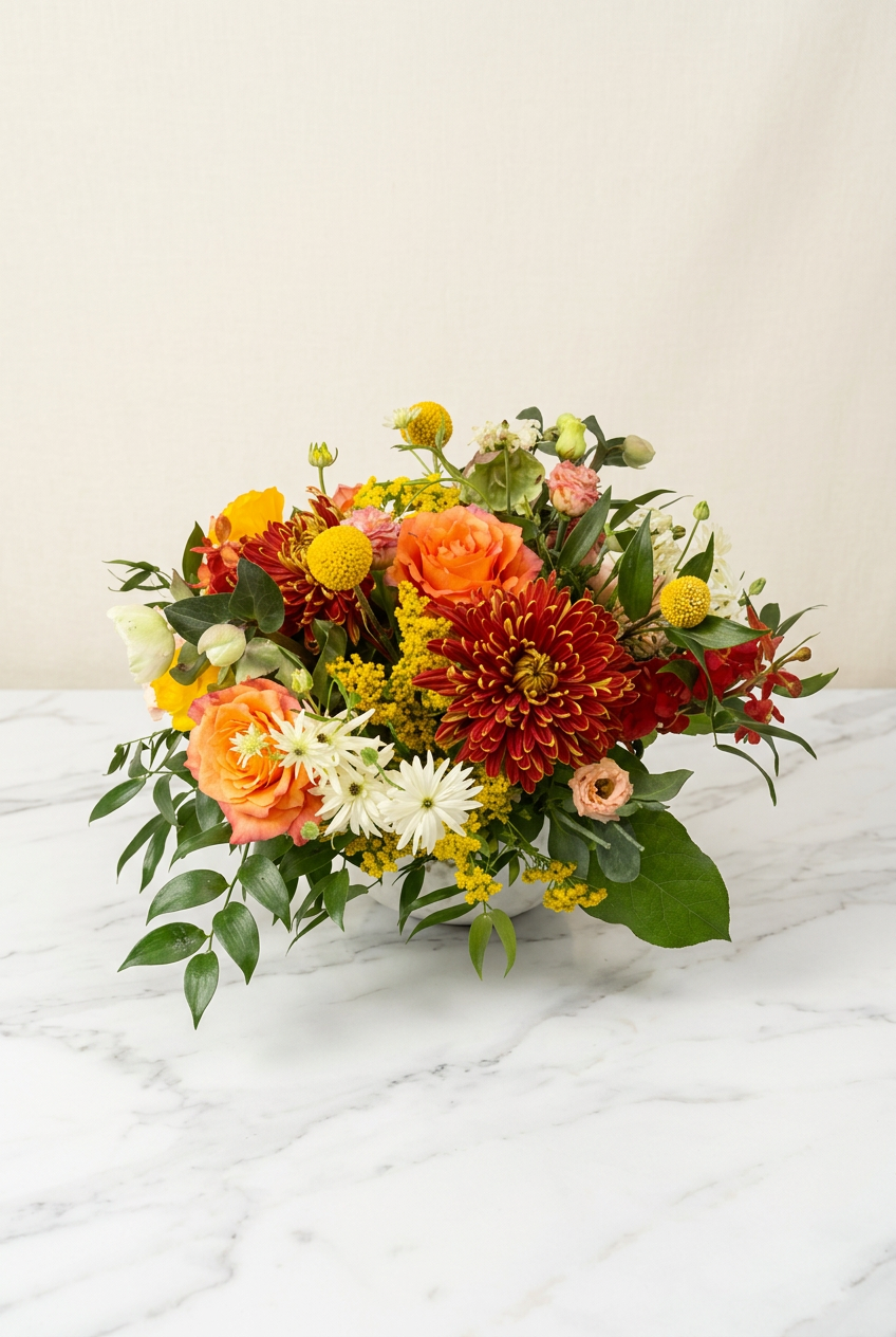 Round Thanksgiving Centerpiece