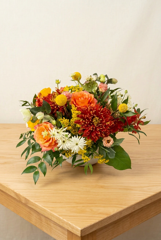 Round Thanksgiving Centerpiece