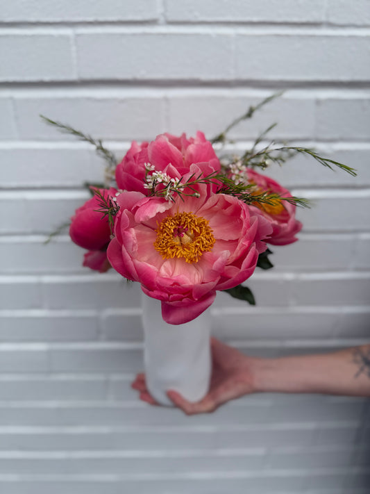 Peony Vase Arrangement
