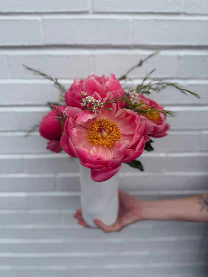 Peony Vase Arrangement