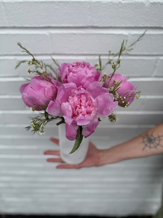 Peony Vase Arrangement