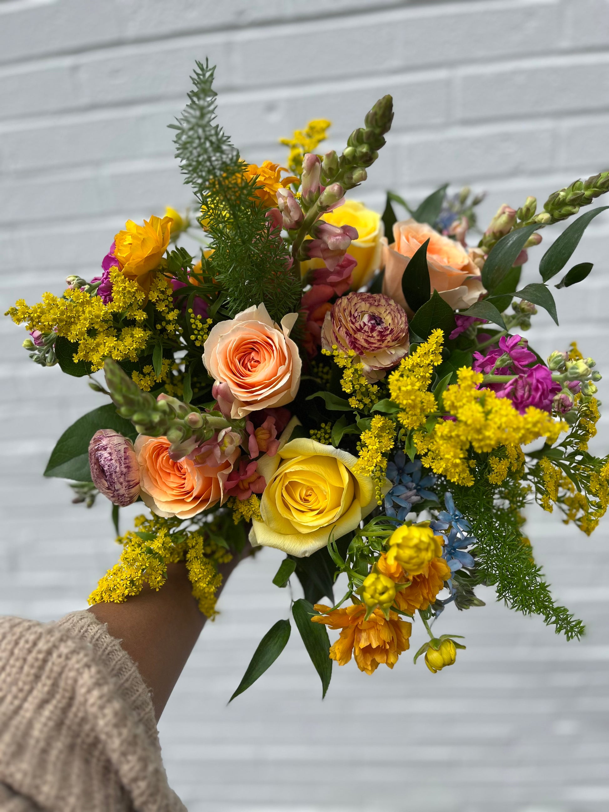 Hand Wrapped Garden-Style Bouquet - MEDIUM – Roots To Petals